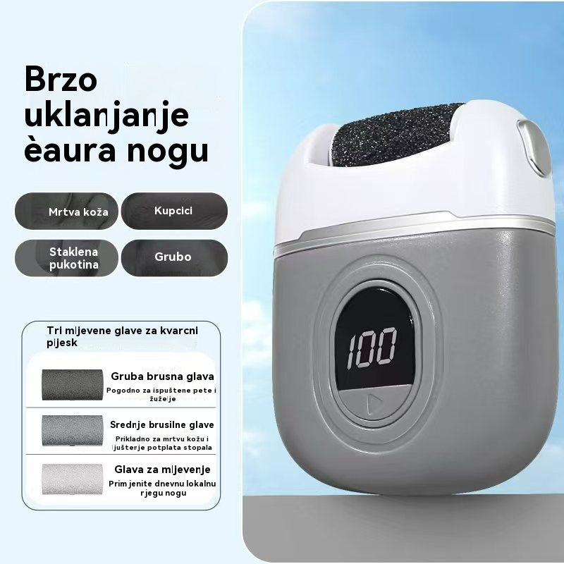 🦶🛁✨🔥Novi električni valjak za pedikuru, uklanja mrtvu kožu s peta, električni valjak za pedikuru, pogodan za sve vrste njege stopala.