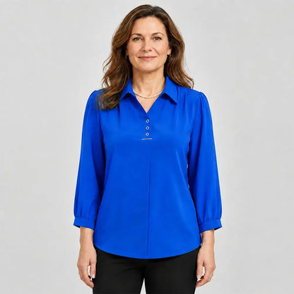 💓👚【Oferta ograniczona czasowo】Koszula szyfonowa, swobodny, nowoczesny styl