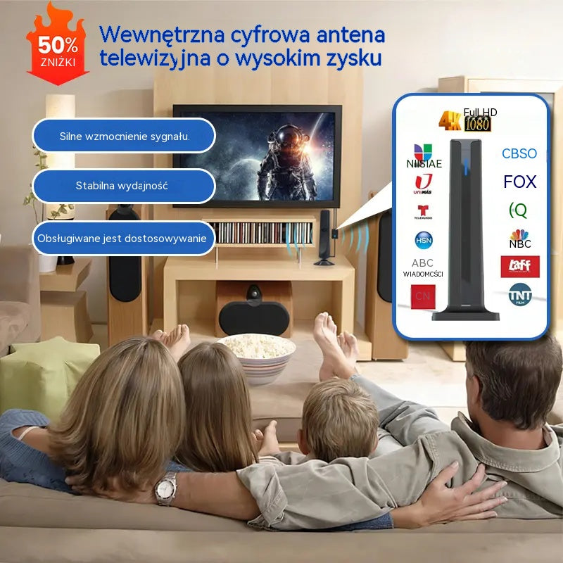 🔥Odbiornik telewizji cyfrowej HD do użytku wewnętrznego🌐