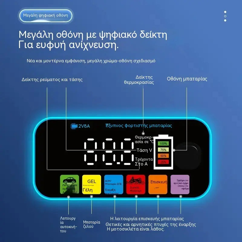 🔋 Έξυπνοι φορτιστές και συντηρητές μπαταριών