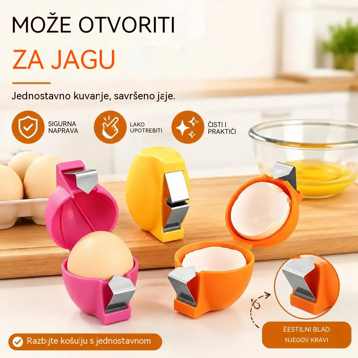 🔥50% popusta🔥Kupite 3, dobijte 3 gratis🥚 Otvarač za jaja