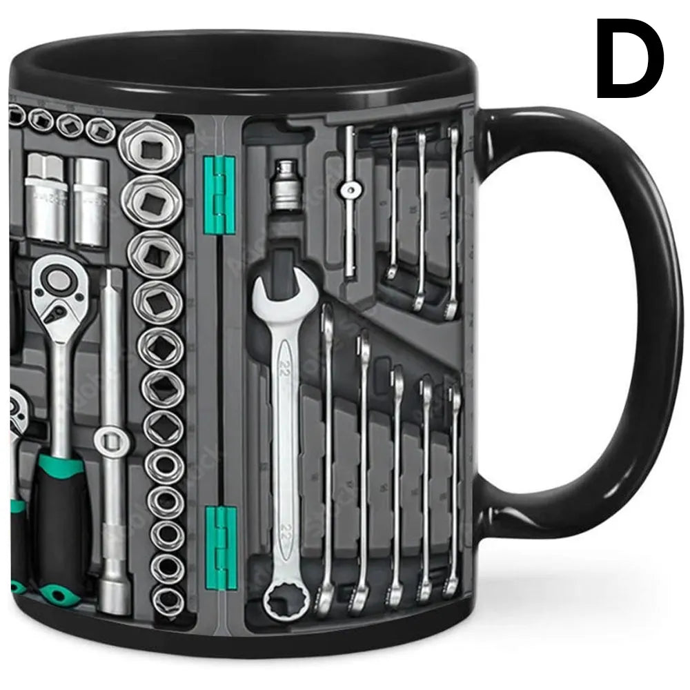 🛠️☕Unikalny zestaw narzędzi mechanicznych 3D – kubek na kawę