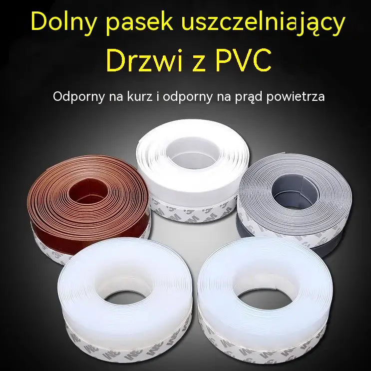 🚪 Uszczelka dolna drzwi z PVC – pyłoszczelna i chroniąca przed przeciągami