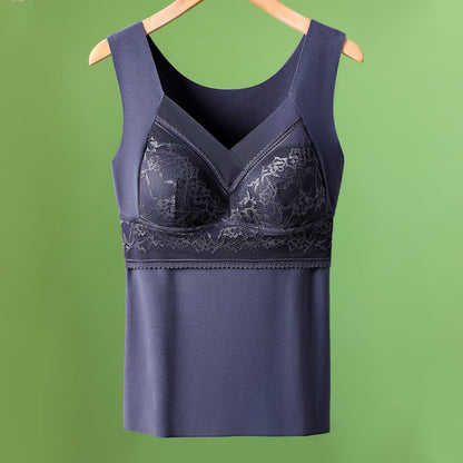 【L-4XL】Δαντελένιο σουτιέν τύπου camisole με εξαιρετικό σχέδιο στην πλάτη· ανασηκώνει και συγκεντρώνει αποτελεσματικά το στήθος, αποτρέποντας τη χαλάρωση ✅【Συνιστάται από γιατρούς】