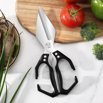 🔥1 τεμάχιο 28 ευρώ✂️🔥 Πολυλειτουργικό ψαλίδι κουζίνας βαρέως τύπου – Κόβει εύκολα όλα τα είδη τροφίμων 🍗