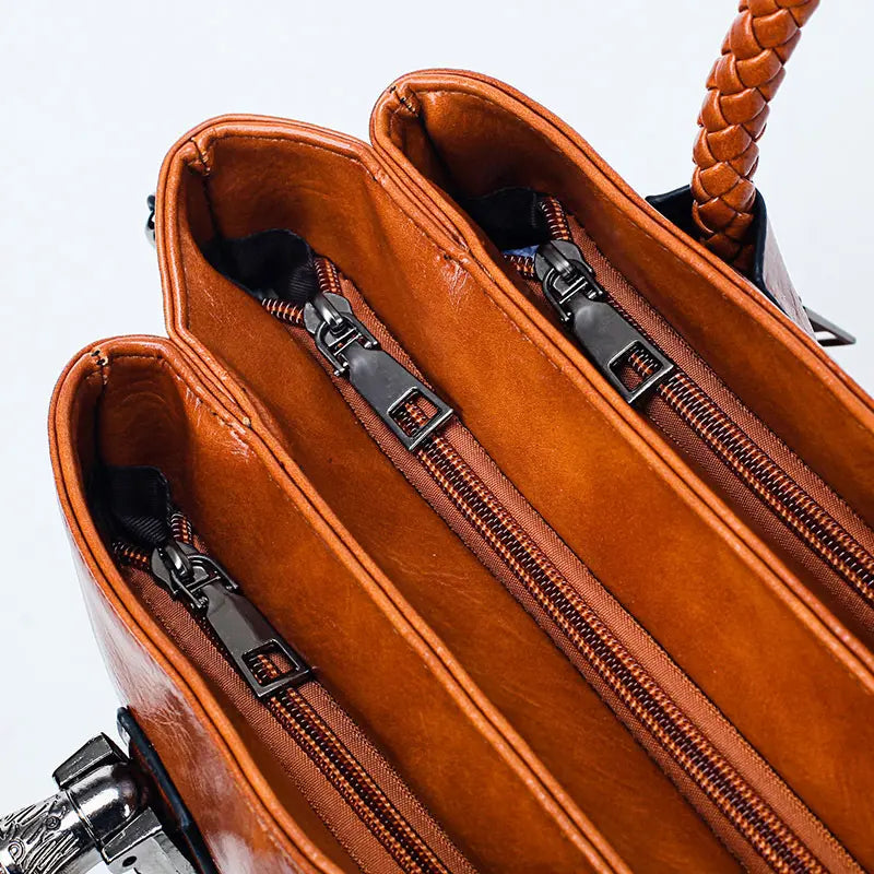 👜【50% ΕΚΠΤΩΣΗ】Δερμάτινη τσάντα τύπου Boston, μαλακό δέρμα, κατάλληλη για μεταφορά στον ώμο