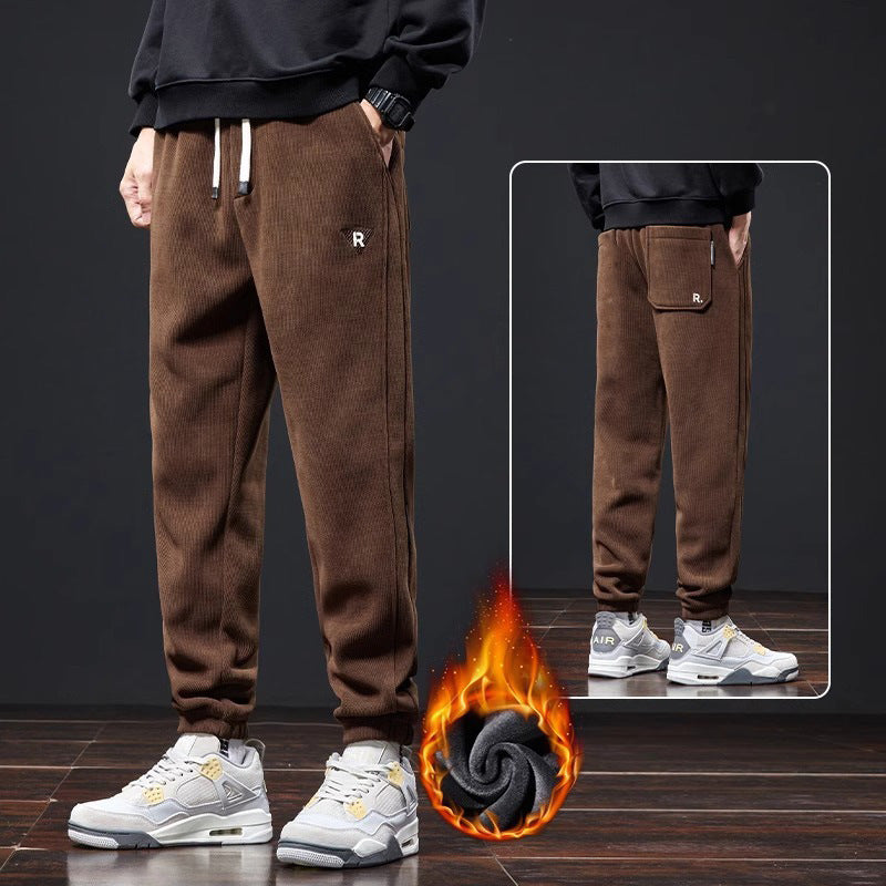 🔥【M-5XL】👖Νέο ανδρικό χειμερινό παντελόνι – από χοντρό κοτλέ ύφασμα με βελούδινη επένδυση· ζεστό, casual ανδρικό παντελόνι.