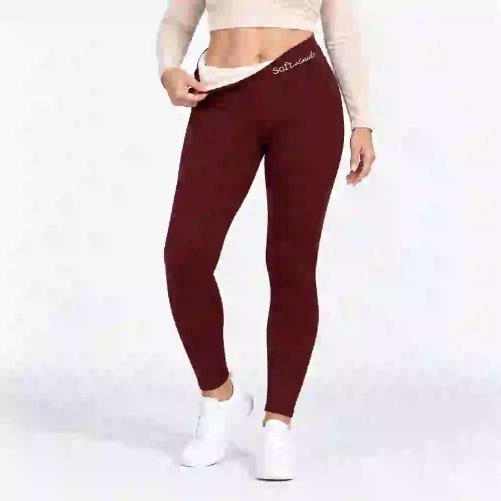 【S-2XL/4 kolory】Grube legginsy z wełny jagnięcej z podszewką z polaru, z wysokim stanem, idealne na jesień i zimę