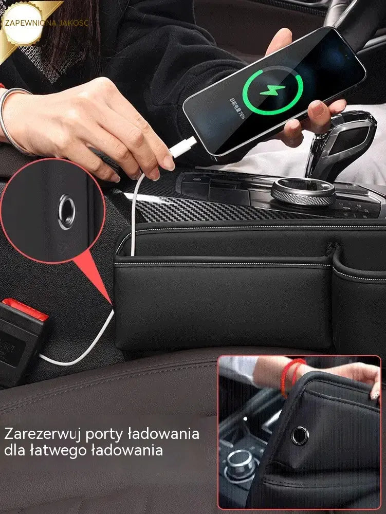 🚗🚗Wielofunkcyjny schowek na fotelik samochodowy z uchwytem na kubek