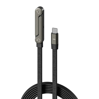 【🔥Kup 1, a drugi dostaniesz gratis🔥2 sztuki za 99 zł.】🔥⚡Kabel do szybkiego ładowania 2 w 1 z regulowanym uchwytem na telefon🔋