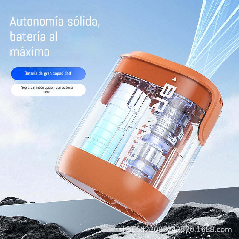 🌀 Ανεμιστήρας hands-free με οθόνη LED, ενσωματωμένο κλιπ και 199 ρυθμιζόμενα επίπεδα