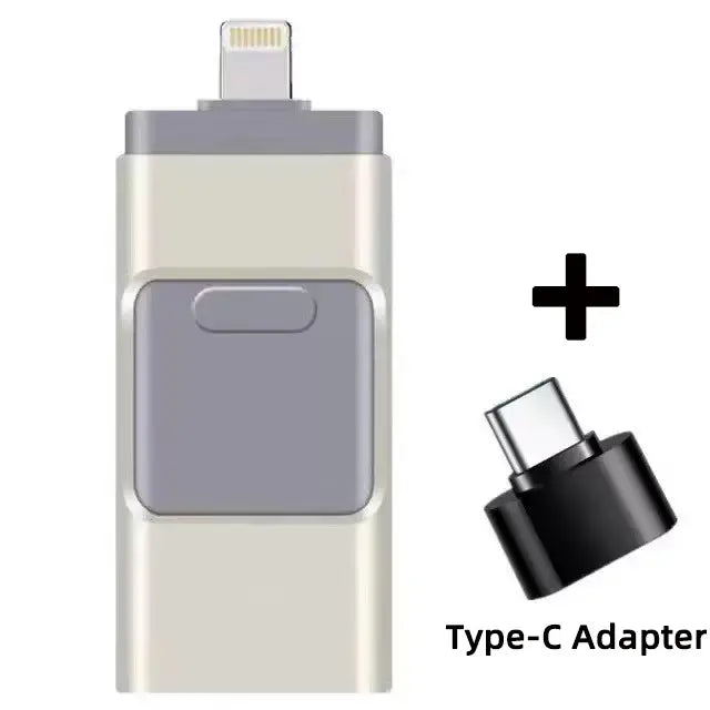 Μονάδα flash USB-C/Lightning 4 σε 1 για iPhone, iPad, Android, PC – Memory Stick OTG υψηλής ταχύτητας για δημιουργία αντιγράφων ασφαλείας φωτογραφιών