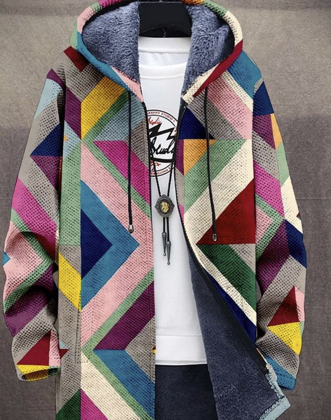 ✨🎉【S-4XL】Muška ležerna topla jesensko-zimska jakna od debele vune i baršuna za veće veličine