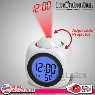 💥【Kupi 1 i dobiješ 1 gratis】⏰ Multifunkcijski projekcijski sat — vrijeme, alarm, temperatura i vrijeme na vašem zidu ili stropu