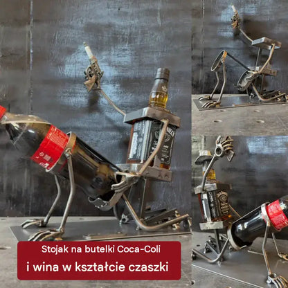 💥Uchwyt na butelkę Coca-Coli i wina w kształcie czaszki