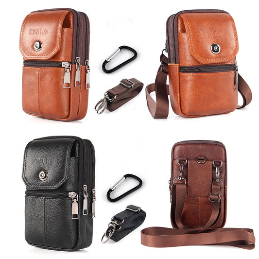 【50% de descuento】Nuevo bolso de cuero para hombre