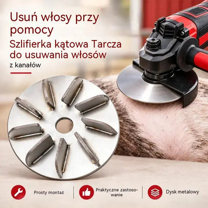 🔧🪚 Tarcza ze stali nierdzewnej do usuwania szczeciny (do szlifierki kątowej) | Tarcza do oczyszczania i obróbki tusz wieprzowych, jagnięcych i cielęcych