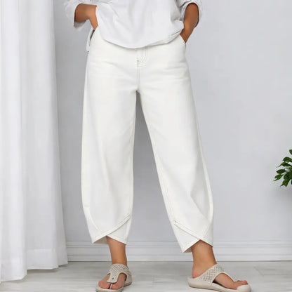 ένα για 32 ευρώ👖【Βελτιωμένο τζιν, απαλό και αναπνεύσιμο】μοντέρνο άνετο τζιν με φαρδιά γραμμή