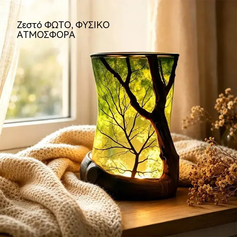 🍃✨ Μαγικό Φωτιστικό Δάσους με Σχέδιο Φύλλων | Φωτίστε το Σπίτι σας με Φυσική Γοητεία