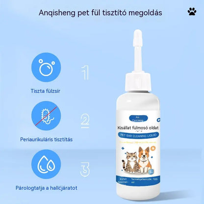 🐶🐱 Fültisztító kutyák és macskák fülviszketésének enyhítésére.