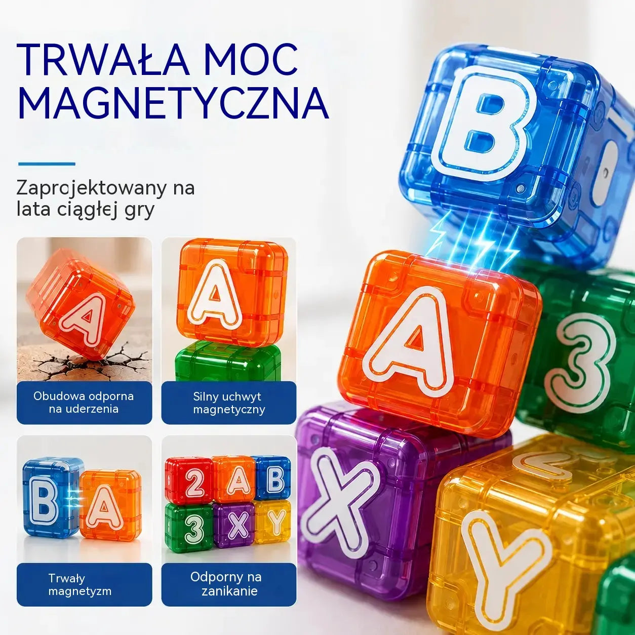 📢📢40% zniżki tylko przez ograniczony czas! 【40 klocków + pudełko do przechowywania】⏰Magnetyczne klocki z literami i cyframi dla dzieci