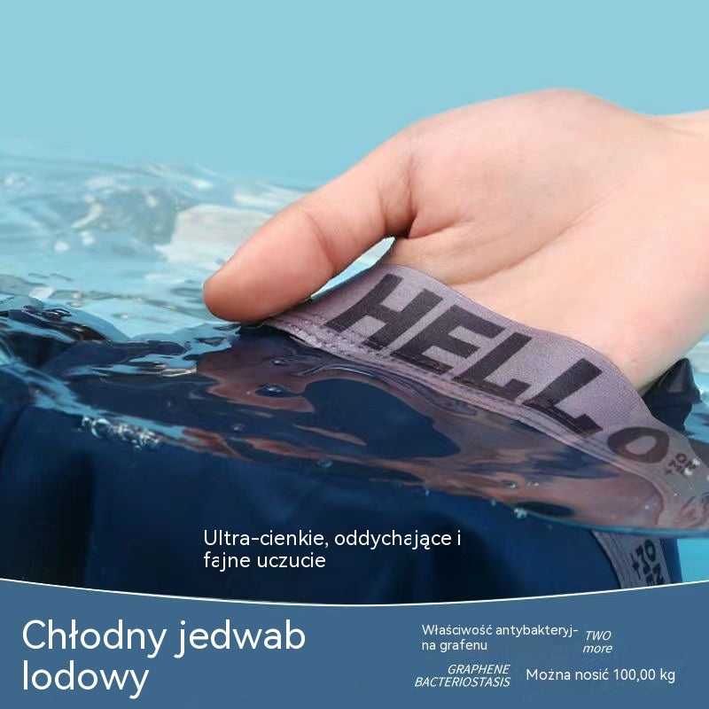 🔥【6 sztuk】🩲Antybakteryjna bawełniana bielizna męska z lodowego jedwabiu