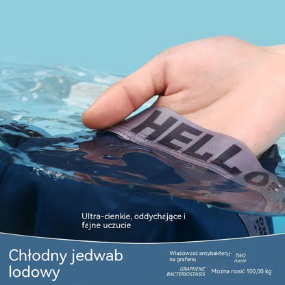 🔥【6 sztuk】🩲Antybakteryjna bawełniana bielizna męska z lodowego jedwabiu