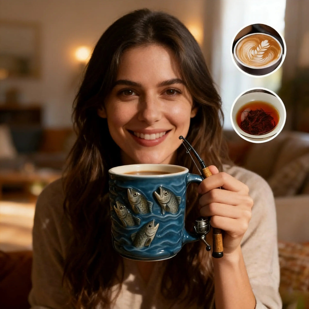 🎣☕ Νέα κούπα ψαρέματος – μια δημιουργική κούπα από ρητίνη, σχεδιασμένη ειδικά για τους λάτρεις του ψαρέματος.