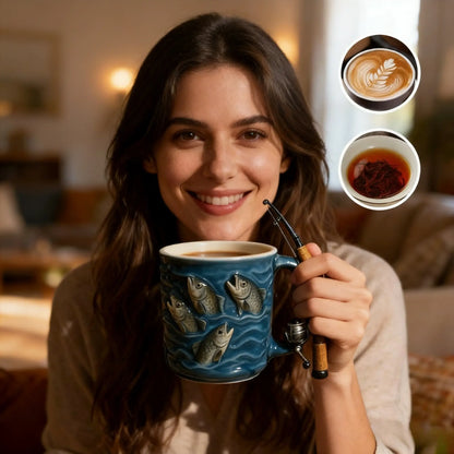🎣☕ Νέα κούπα ψαρέματος – μια δημιουργική κούπα από ρητίνη, σχεδιασμένη ειδικά για τους λάτρεις του ψαρέματος.