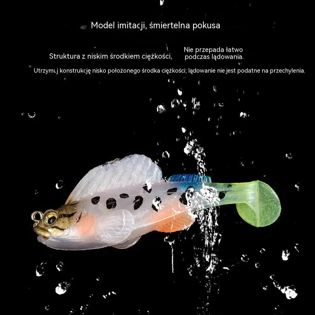 🎣🐟【Gadżet wędkarski】Zestaw 8 miękkich przynęt w kształcie litery T