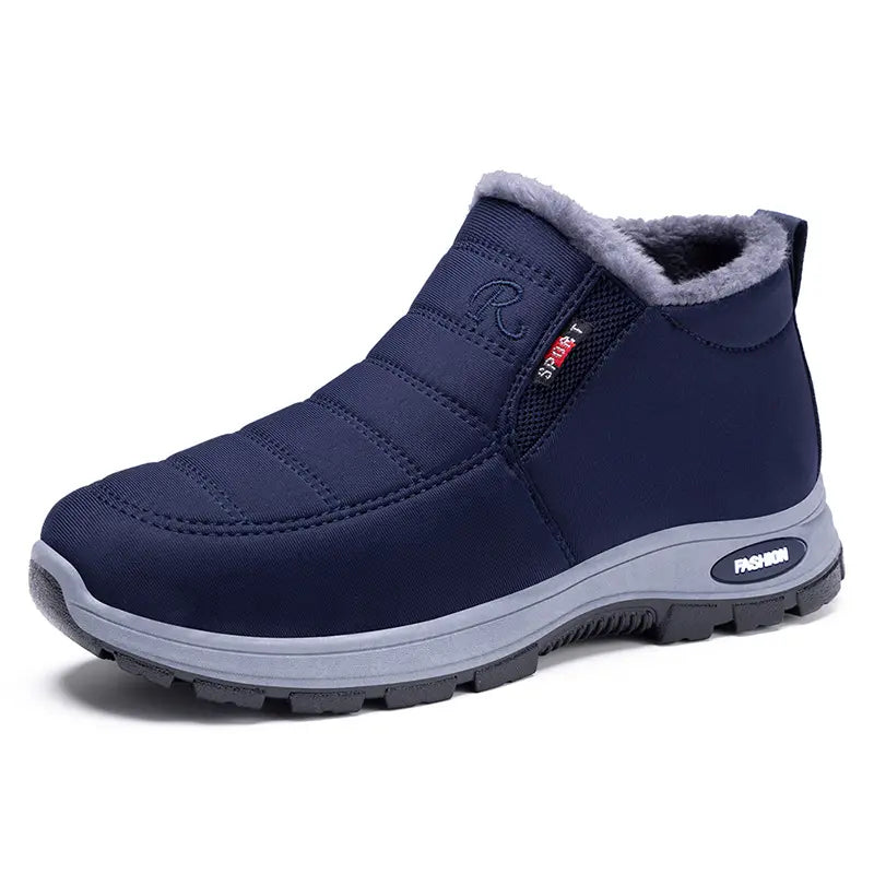 👢【Νέα Άφιξη】Γυναικείες Casual Βαμβακερές Μπότες, με Φόδρα από Φλις και Χοντρό Πέος