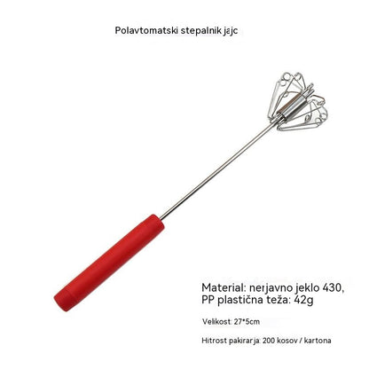 🥳Kupite 1, dobite 1 gratis💪 50 % popusta! Polavtomatska ročna metlica za jajca: pritisnite in zavrtite – elektrika ni potrebna. Stepe jajca in smetano v nekaj sekundah. Prijazno do vaših zapestij! ✨🧁
