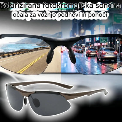 🕶️ Polarizirana fotokromatska očala za vožnjo podnevi in ponoči 🚗
