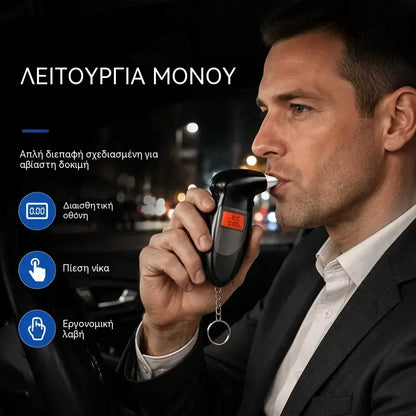 🔥Αλκοτέστ + 5 επιστόμια🔥 Φορητός αναλυτής αλκοόλης
