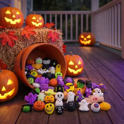 50 sztuk, 119 złotych polskich🎃Empanady w kształcie dyni w tematyce Halloween, łagodzące stres, urocze empanady z motywem ducha dyni.
