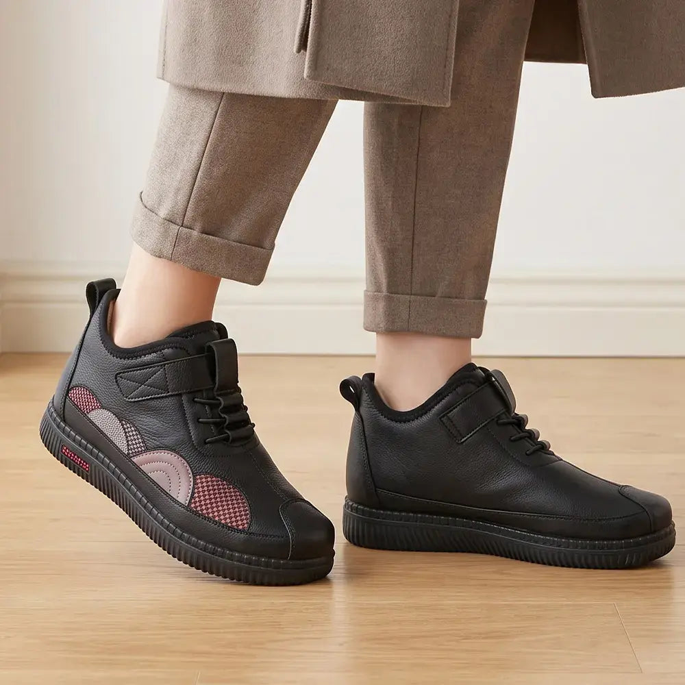 ✨【35-41】Skórzane, antypoślizgowe buty jesienno-zimowe z miękką podeszwą bawełnianą