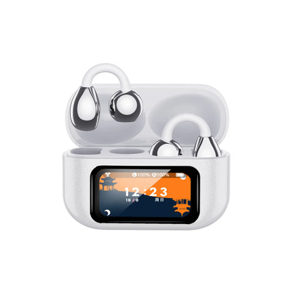 1 τεμάχιο 30  ευρώ 🎧Ασύρματα ακουστικά Bluetooth τύπου clip, αθλητικά ακουστικά με έγχρωμη οθόνη LCD