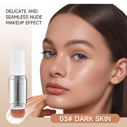 🎁Συσκευασία 3 τεμαχίων🎉 Concealer Stick V (με αποσπώμενη κεφαλή βουρτσίσματος) - Κορεάτικο foundation stick περιποίησης δέρματος που αλλάζει χρώμα, που περιέχει κάψουλες κολλαγόνου