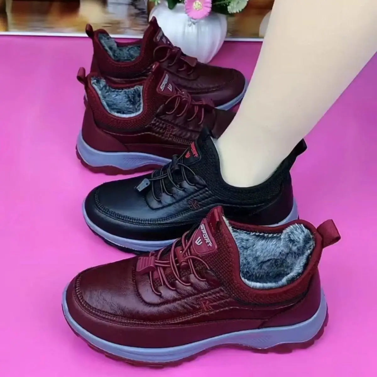🌈⛄【35-41】Nowe damskie buty sportowe, miękka podeszwa, wygodne, wykonane ze skóry naturalnej, na jesień i zimę