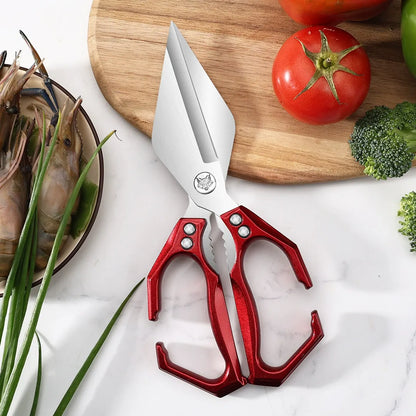🔥1 τεμάχιο 28 ευρώ✂️🔥 Πολυλειτουργικό ψαλίδι κουζίνας βαρέως τύπου – Κόβει εύκολα όλα τα είδη τροφίμων 🍗