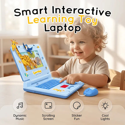 🧸 Interaktivní simulační hra na notebooku - Světla, zvuky a vzdělávací hry - Hravě rozvíjí dětskou kreativitu a motorické dovednosti 🎵