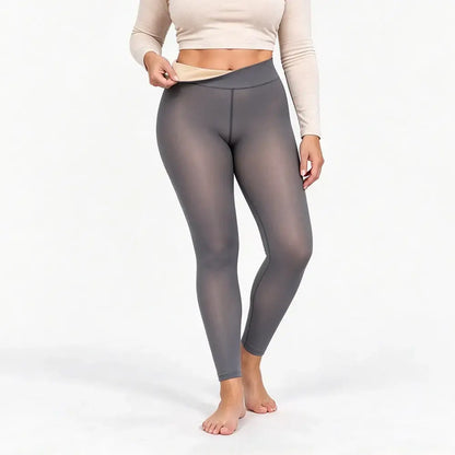 【XS-4XL】Damskie legginsy 7/8 w dużych rozmiarach – ocieplane, grube, ciepłe, dopasowane, wąskie nogawki