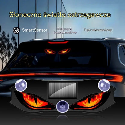 🚗👀 Lampa ostrzegawcza LED zasilana energią słoneczną | Przyciągnij całą uwagę i zwiększ bezpieczeństwo jazdy – bezprzewodowa, z automatycznym wykrywaniem i uniwersalnym zastosowaniem ✨
