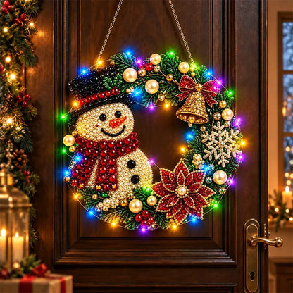 🎄✨ DIY Χριστουγεννιάτικο Φωτιστικό με Μαργαριτάρια και Διαμάντια | Κρεμαστό Στολίδι με Φωτάκια LED | Δημιουργικές Χριστουγεννιάτικες Κατασκευές 💎