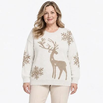 【XS-3XL/6 kolory】2026 Jesień/Zima Nowy styl Deer Jacquard Crew Neck Okrycie wierzchnie sweter