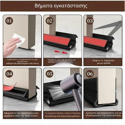 ✨Αεροστόπ βάσης πόρτας με τριπλή στεγανοποίηση – εμποδίζει αποτελεσματικά τα ρεύματα αέρα, μειώνει τον θόρυβο, αντέχει στην υγρασία και κρατά μακριά τα παράσιτα.