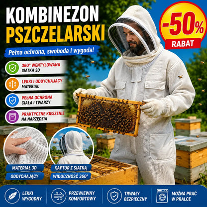 Jeden zestaw kosztuje 109 zł【M-2XL】🐝Kombinezon pszczółki wykonany z bawełnianej siateczki 3D
