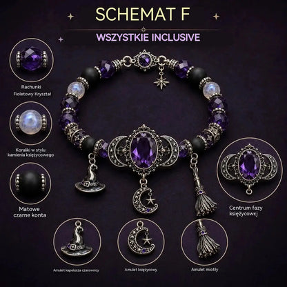 🔥 Ostatni dzień 49% zniżki – 🔮 Bransoletka zdrowotna z wisiorkiem Crystal Moon
