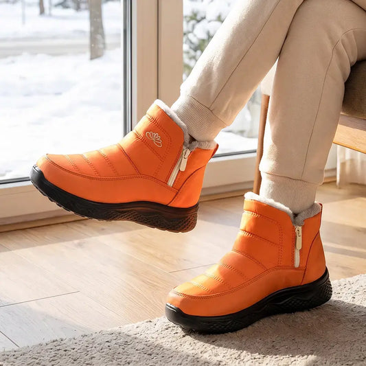 【35-45】Damskie buty zimowe – ocieplane, grube, ciepłe śniegowce, krótkie botki, w dużych rozmiarach
