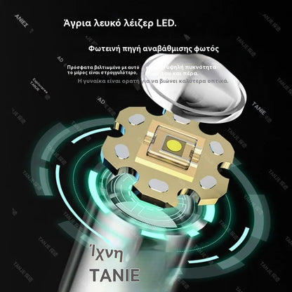 1 τεμάχιο 32 ευρώ🔥💥Φακός αυτοάμυνας υψηλής ισχύος M61